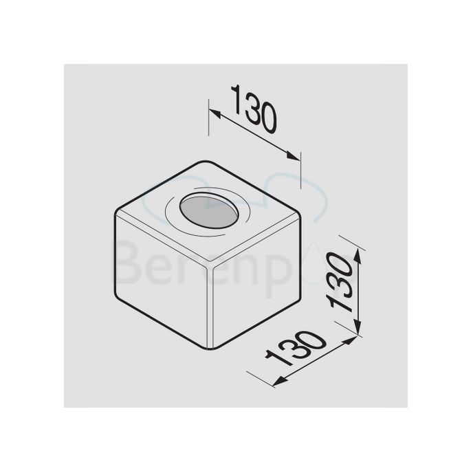 Geesa Papiertuchbox Hotel 121102 freistehend chrom