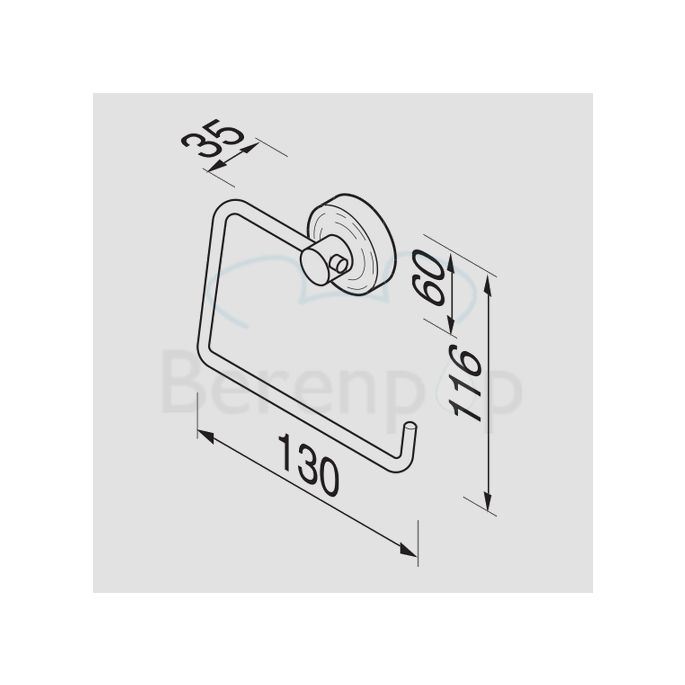 Geesa Luna 5509 Toilettenpapierhalter chrom