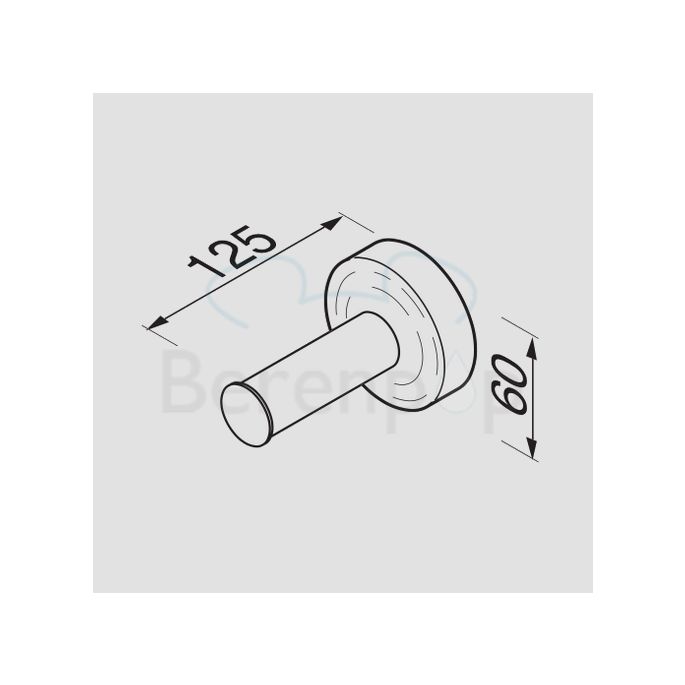 Geesa Luna 5512 reserverolhouder chroom