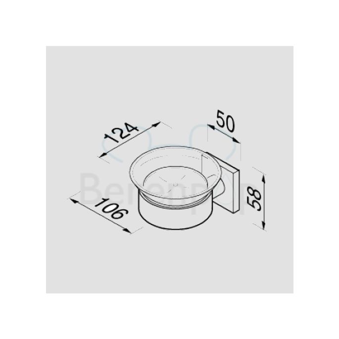 Geesa Nelio 680302 soap holder chrome