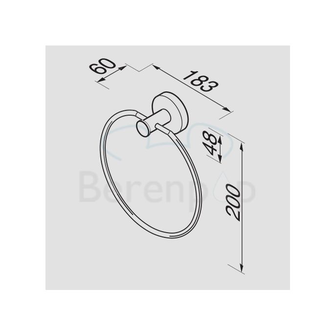 Geesa Nemox 650402 Handtuchring chrom