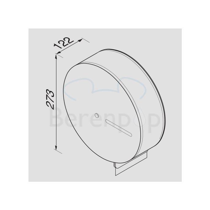 Geesa Public Area 1232 Jumbo-Rollenspender aus gebürstetem Edelstahl