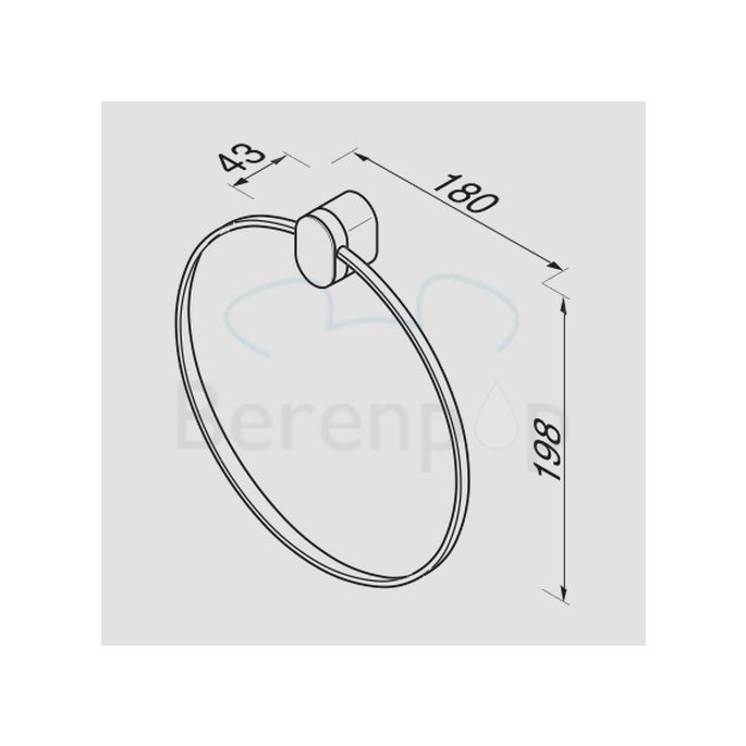 Geesa Wynk 450402 Handtuchring chrom