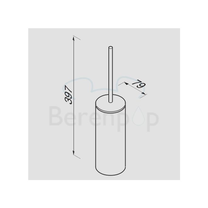 Geesa Wynk 451002 toiletborstelhouder chroom