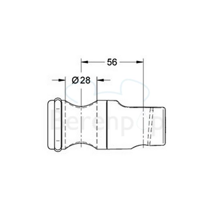 Grohe Relexa 12435000 glijstuk voor glijstang chroom