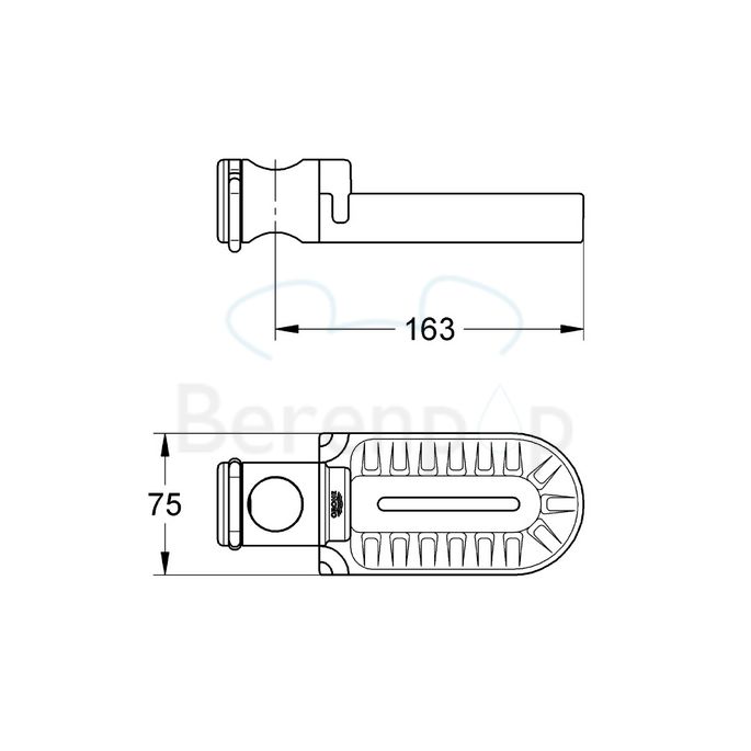 Grohe Relexa 28631000 zeepschaal chroom/ transparant