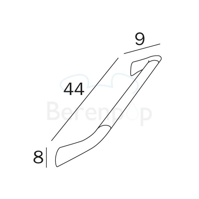Inda Confort AH995ACR veiligheidssteun 44cm chroom