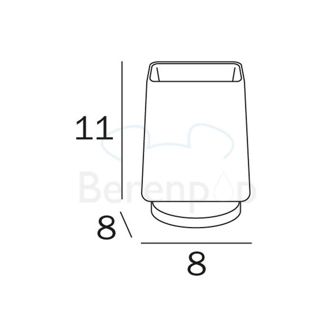 Inda Divo - Mito R1510B002 cup satin glass