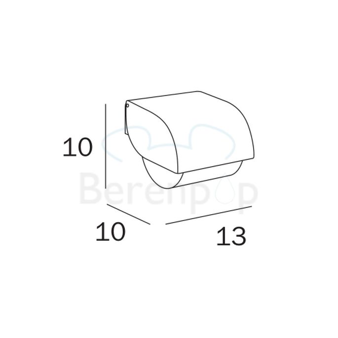Inda Hotellerie - Europe A3827ACR toiletrolhouder met deksel chroom