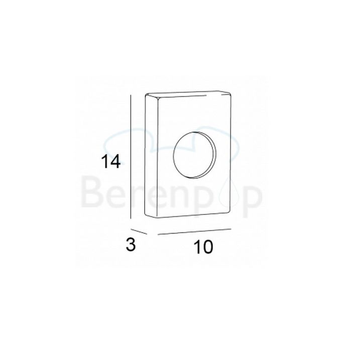 Inda Hotellerie AV042ACR Spender für hygienische Tücher ABS chrom
