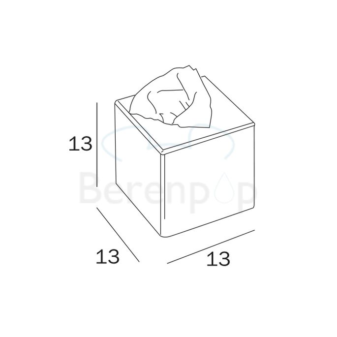 Inda Hotellerie AV071ZCR Papiertuchbox stehend chrom