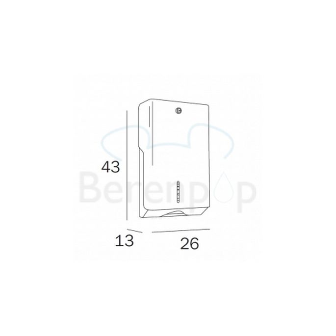 Inda Hotellerie AV4290AL Papierhandtuchspender Wand Edelstahl