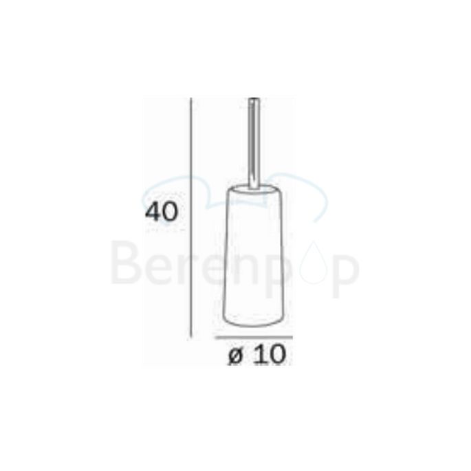 Inda Hotellerie AV8140WZ Toilettenbürstenhalter stehend chrom