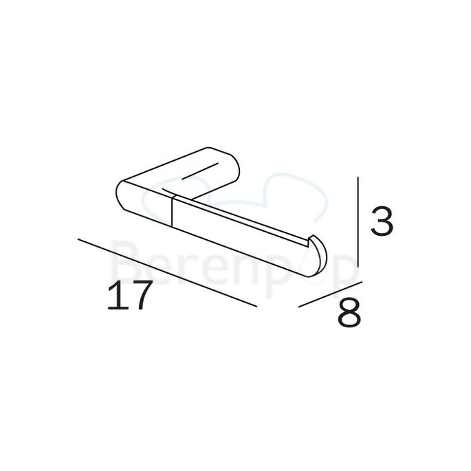 Inda Mito A2025BCR Toilettenpapierhalter chrom