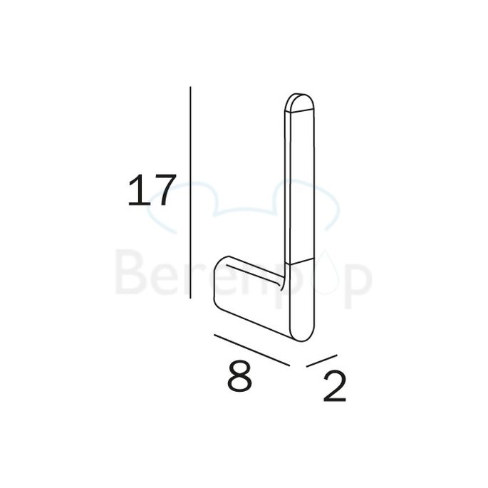 Inda Mito A2028ACR reserverolhouder chroom