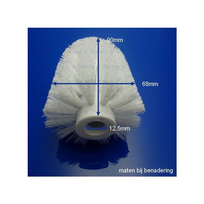 Inda R76140002 loose brush head white for toilet brush