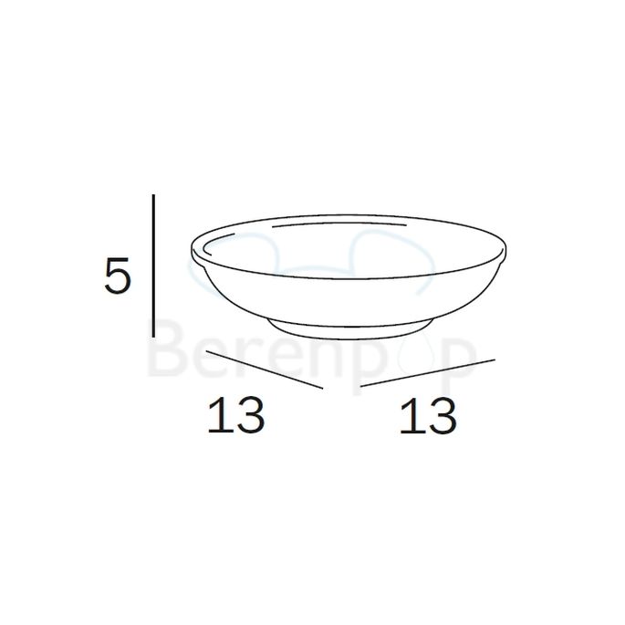 Inda Raffaella R32110001 zeepschaal wit porselein