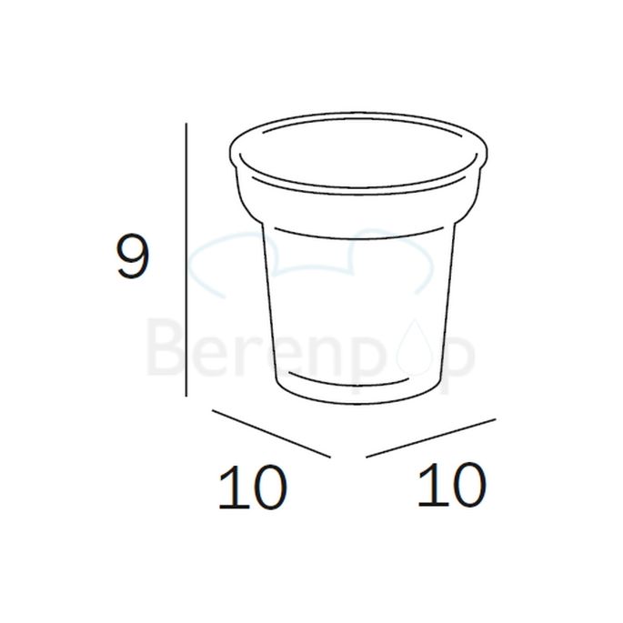 Inda Tosca - Raffaella R32100 Becher satiniertes Glas