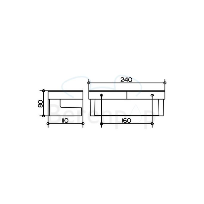 Keuco Moll 12758010000 douchekorf chroom/ wit