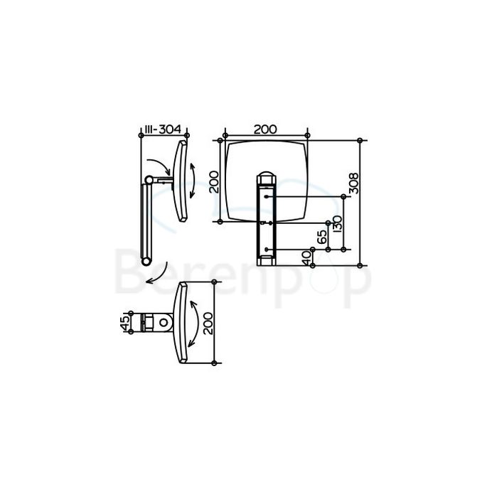 Keuco iLook_move 17613010000 Kosmetikspiegel 5x chrom