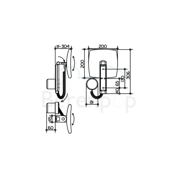 Keuco iLook_move 17613019000 Kosmetikspiegel 5x mit Beleuchtung (ohne Stecker) chrom