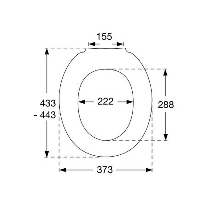 Pressalit 1000 304000-BG4999 toiletzitting met deksel wit