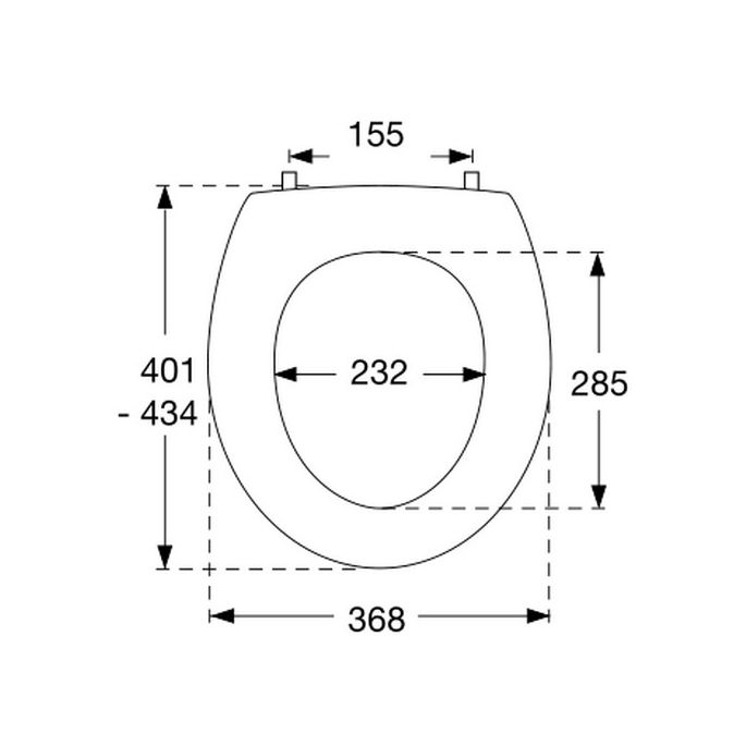 Pressalit 3000 190000-UN3999 toiletzitting met deksel wit