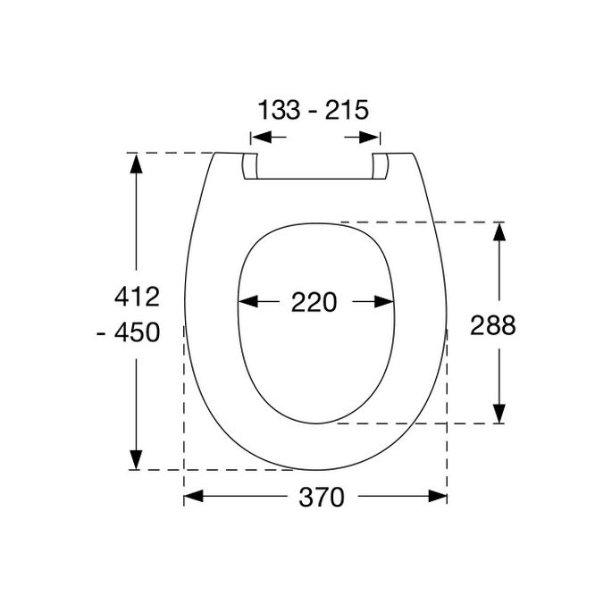 Pressalit Calmo 556000-D02999 für Sphinx Atlantic WC-Sitze mit Deckel weiß