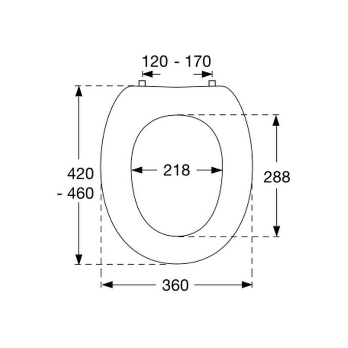 Pressalit Dania 982000-B47999 WC-Sitze mit Deckel weiß