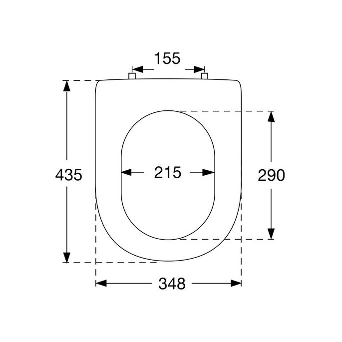 Pressalit Magnum 104273-B33999 toiletzitting met deksel pergamon