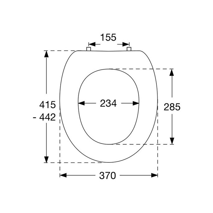 Pressalit Objecta 54011-BA1999 toiletzitting met deksel wit polygiene