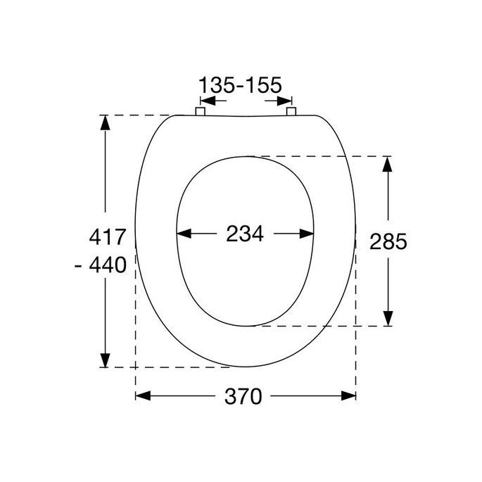 Pressalit Projecta 54011-BY3999 toiletzitting met deksel wit polygiene