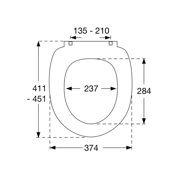 Pressalit Scandinavia PLUS 758112-D05999 toilet seat with cover anthracite gray