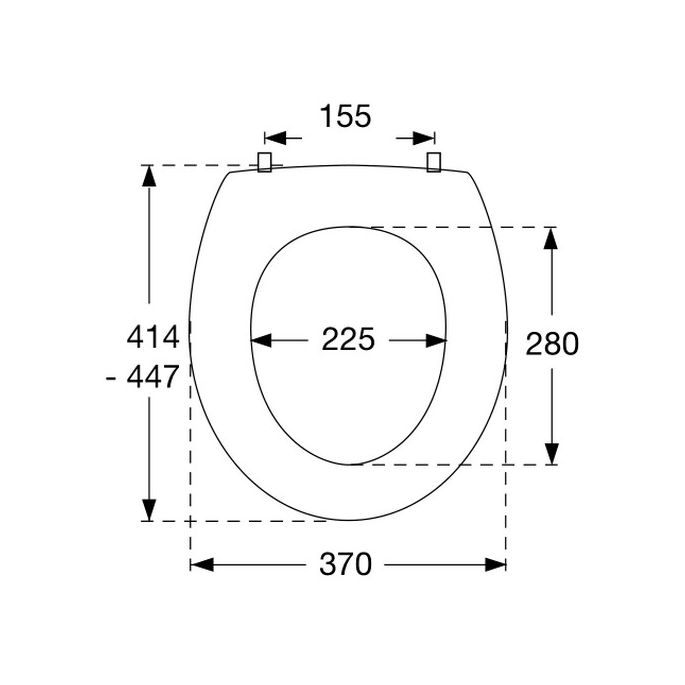 Pressalit T2 316000-UN3999 toilet seat with cover white