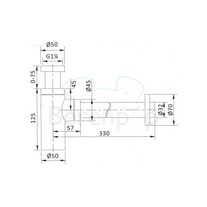 San4U 2003117 designsifon chroom
