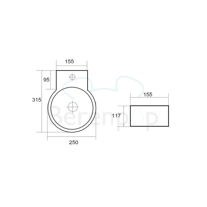 San4U 2503035 One Pack Sun fonteinset wit keramiek/ chroom
