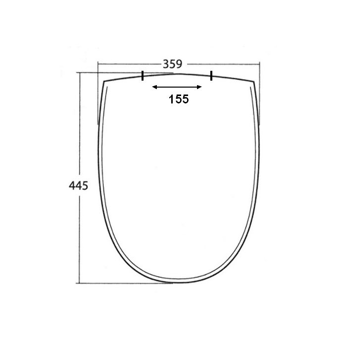 Sphinx 340 S8H5N011000 toiletzitting met deksel wit *niet meer leverbaar*