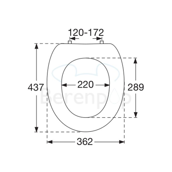Villeroy en Boch Grangracia 88226101 toilet seat with lid white