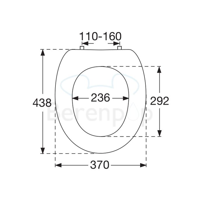 Villeroy en Boch Omnia Classic / O.Novo 88246101 WC-Sitze mit Deckel weiß