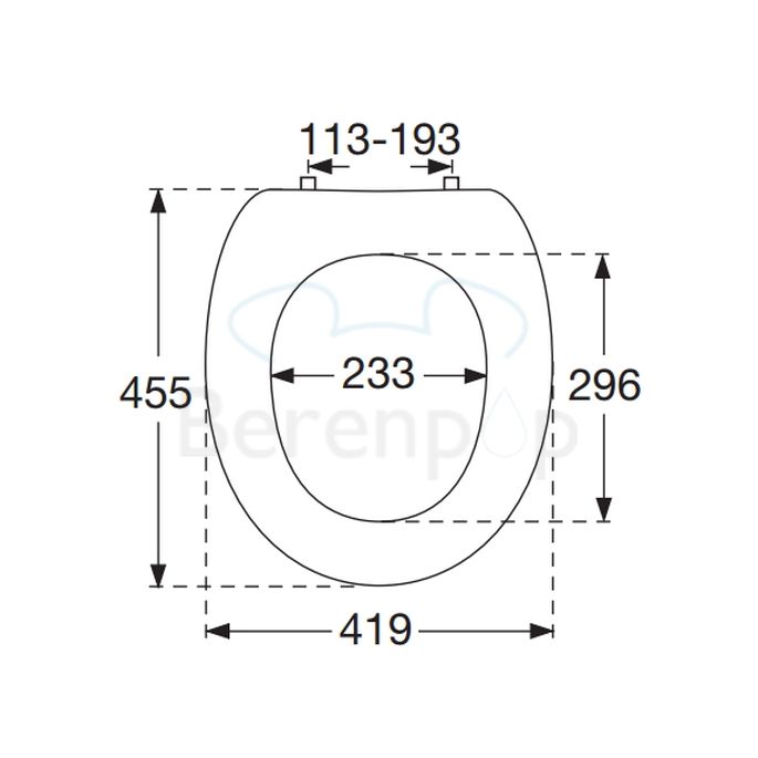 Villeroy en Boch Pure Stone 98M1S1R1 WC-Sitze mit Deckel weiß