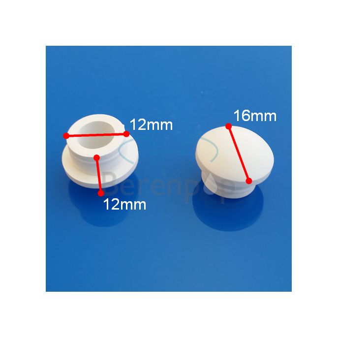 Pressalit A4003000 buffer deksel rond wit