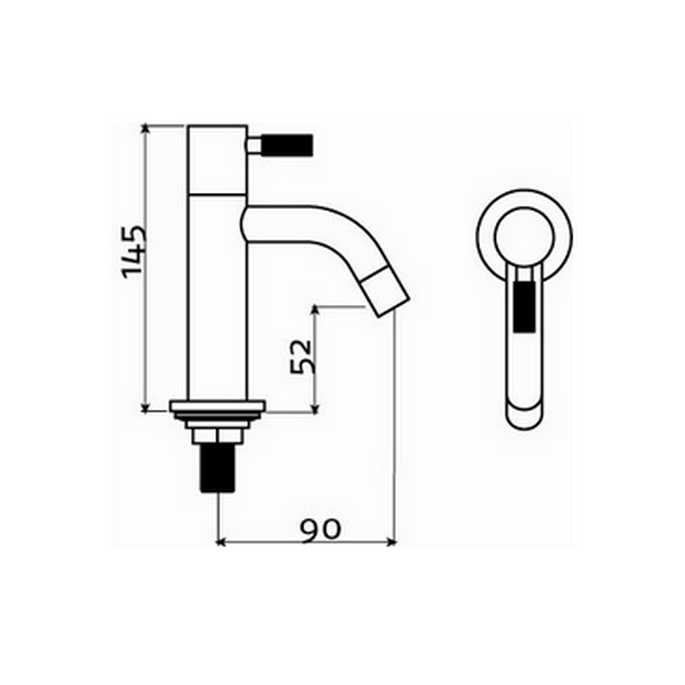 Clou Freddo 2 CL060300141 fonteinkraan staand rvs geborsteld