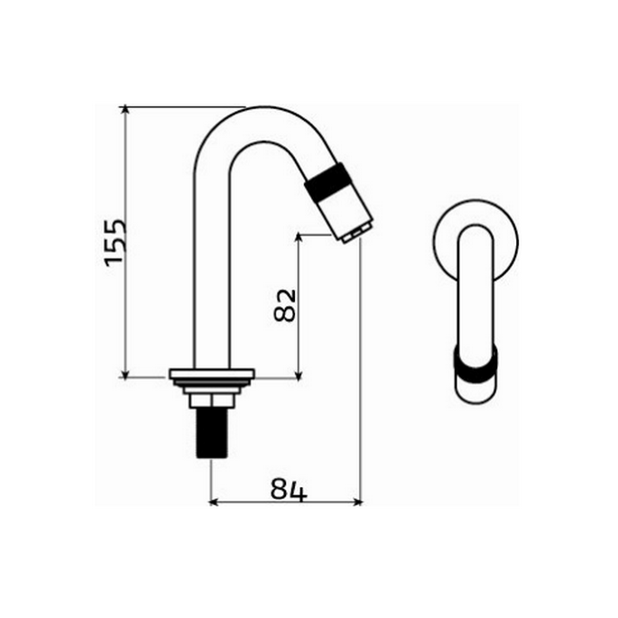 Clou Freddo 9 CL0603013 fonteinkraan staand chroom