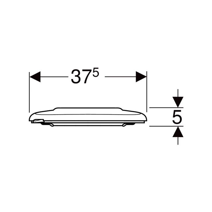 Geberit 300 Comfort 501386001 toilet seat with lid white
