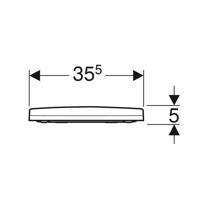 Geberit Acanto 500.604.01.2 toilet seat with cover white
