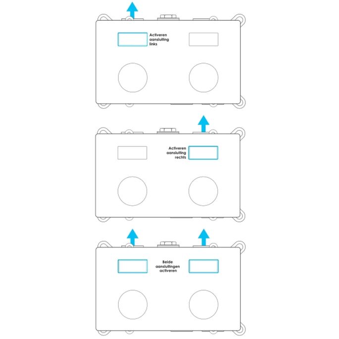 Brauer Carving 5-GG-187 thermostatische inbouw regendouche met drukknoppen SET 52 goud geborsteld PVD