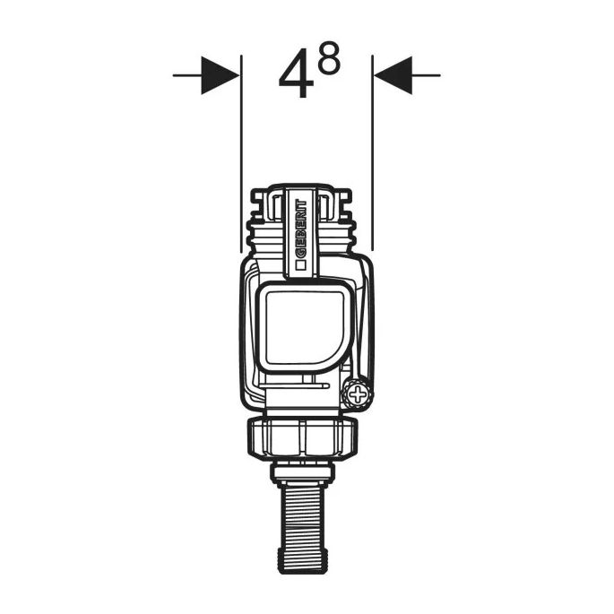 Geberit 240.714.00.5 Type 383 vlotterkraan 3/8