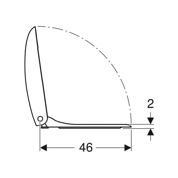 Geberit Citterio 500540011 toilet seat with lid white