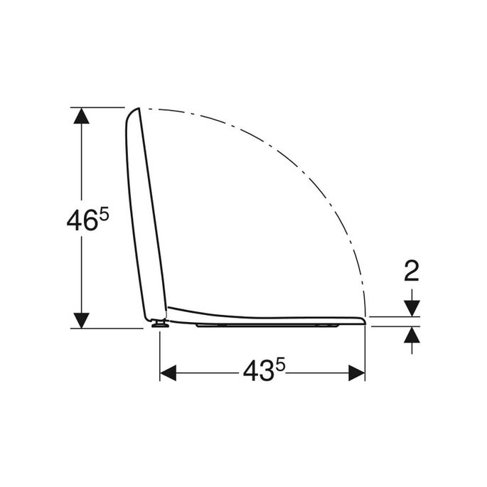 Geberit Renova 573035000 toilet seat with lid white *no longer available*