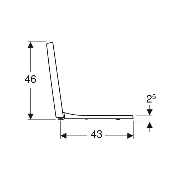 Geberit Renova Plan 500832001 toiletzitting met deksel wit